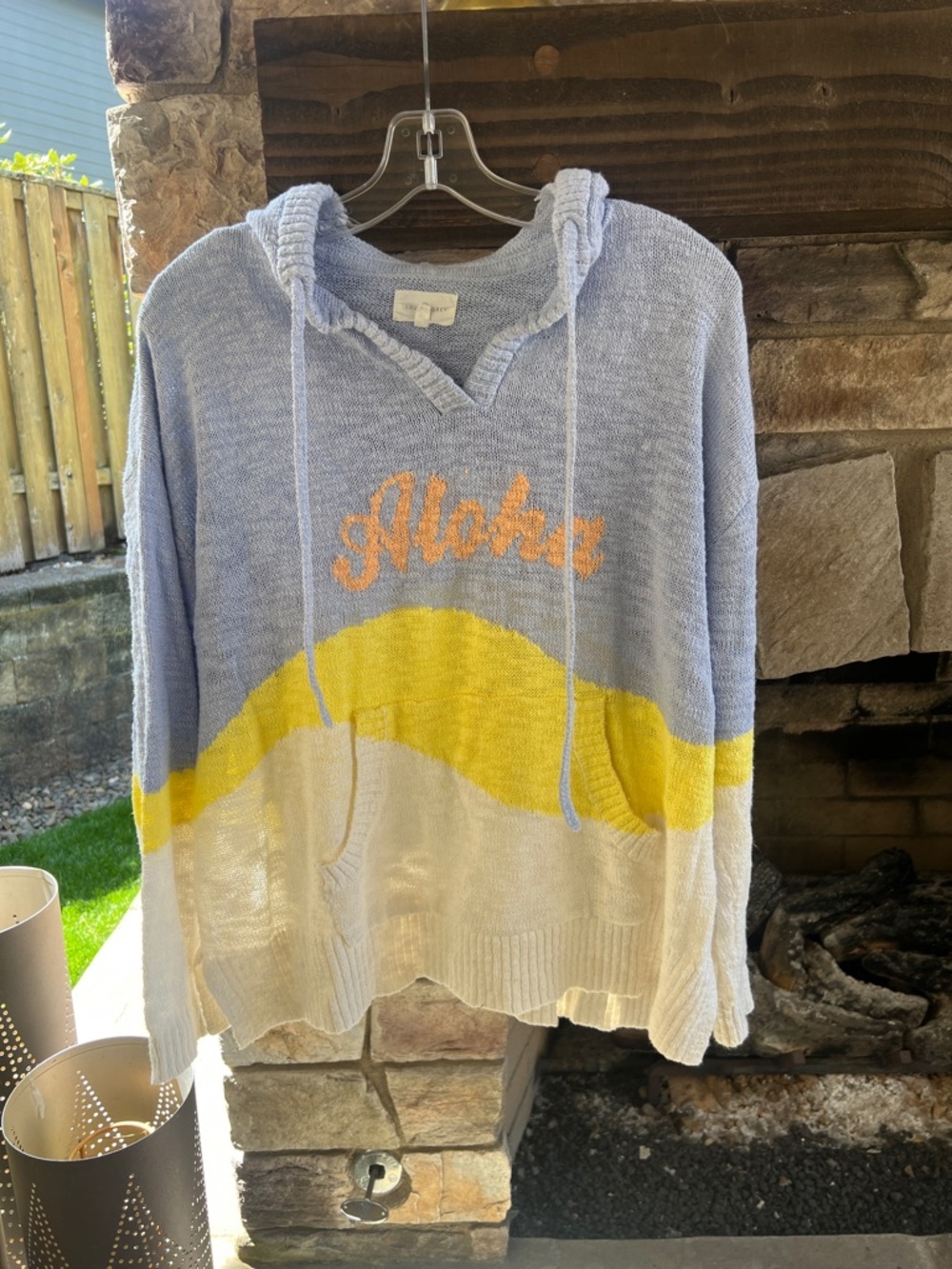 Lou & Grey Light Blue Knit Pullover ALOHA